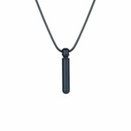 Black Urn Necklace // Black