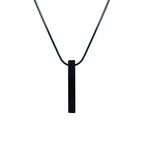 Black Bar Necklace // Black