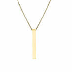 Gold Bar Necklace // Gold