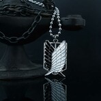 Wings of Freedom Necklace // Antique Silver