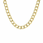 Curb Chain Necklace // Gold