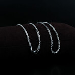 Rope Chain Necklace // Silver