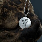 Fighter Medallion // Antique Silver