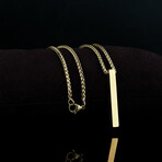 Gold Bar Necklace // Gold