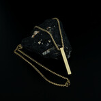 Gold Bar Necklace // Gold