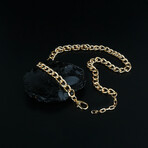 Curb Chain Necklace // Gold