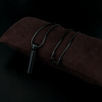 Black Urn Necklace // Black