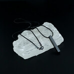 Black Bar Necklace // Black