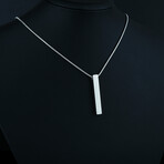 Silver Bar Necklace // Silver