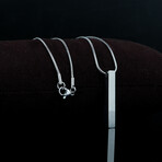 Silver Bar Necklace // Silver