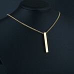 Gold Bar Necklace // Gold