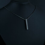 Black Bar Necklace // Black