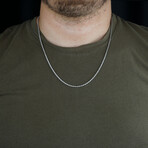 Rope Chain Necklace // Silver