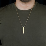 Gold Bar Necklace // Gold