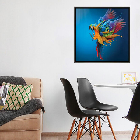 Flying Colours by Sulaiman Almawash (18"H x 18"W x 0.75"D)