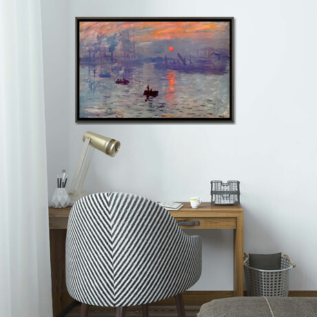 Sunrise Impression by Claude Monet (18"H x 26"W x 0.75"D)