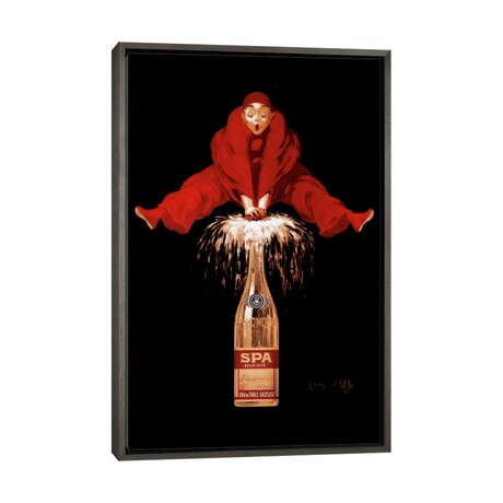 Belgium Liquor Red Man by Vintage Apple Collection (26"H x 18"W x 0.75"D)