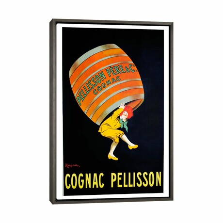 Cognac Pellisson by Vintage Apple Collection (26"H x 18"W x 0.75"D)