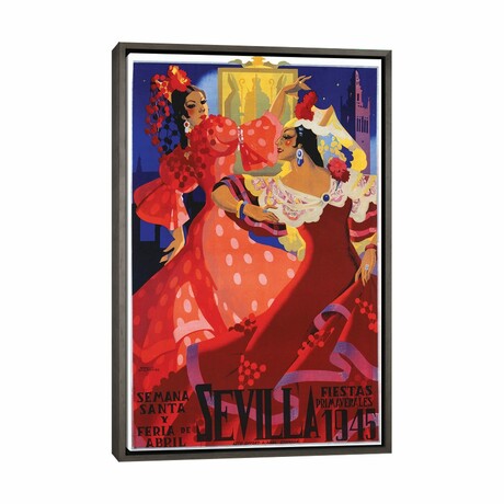 Sevilla, 1945 by Vintage Apple Collection (26"H x 18"W x 0.75"D)