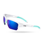 TYR Unisex Vatcher HTS Performance Polarized Sunglasses // Blue + White