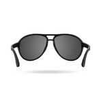 TYR Unisex Newland Aviator HTS Polarized Sunglasses // Silver + Black