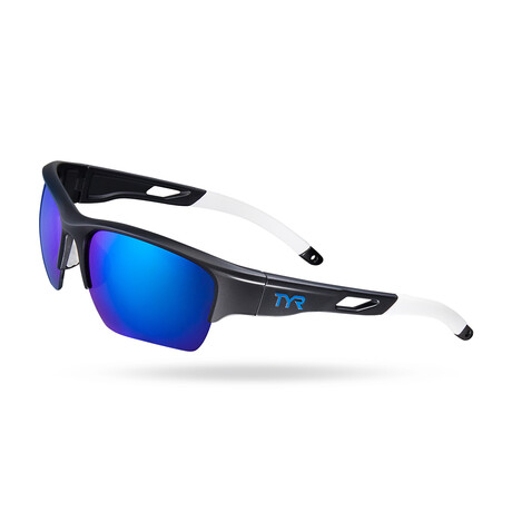 TYR Unisex Vatcher HTS Performance Polarized Sunglasses // Blue + Black