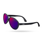 TYR Unisex Newland Aviator HTS Polarized Sunglasses // Purple + Black