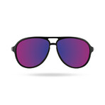 TYR Unisex Newland Aviator HTS Polarized Sunglasses // Purple + Black
