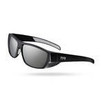 TYR Men's Knox HTS Polarized Sunglasses // Silver + Black