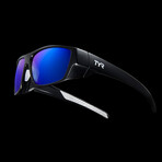TYR Men's Knox HTS Polarized Sunglasses // Blue + Black
