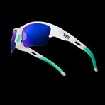 TYR Unisex Vatcher HTS Performance Polarized Sunglasses // Blue + White