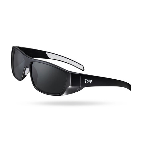 TYR Mens Knox HTS Polarized Sunglasses // Smoke + Black