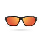 TYR Mens Cortez HTS Polarized Sunglasses // Red + Black