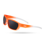 TYR Men's Cortez HTS Polarized Sunglasses // Orange + Smoke