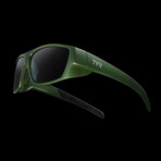 TYR Mens Knox HTS Polarized Sunglasses // Green + Smoke