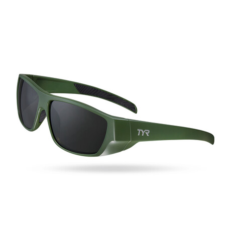TYR Men's Knox HTS Polarized Sunglasses // Green + Smoke