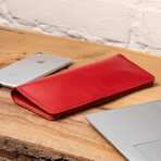 Scandium Leather Wallet // Red (Red)
