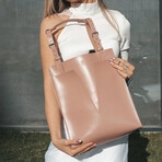 Capital Leather Tote // Pink (Pink)