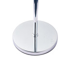 Bentley Glass 32" Table Lamp // Crome Base + Green Glass