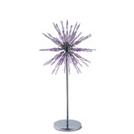 Artic 32" Glass Table Lamp // Chrome Base + Purple Glass