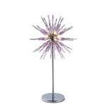 Artic 32" Glass Table Lamp // Chrome Base + Purple Glass