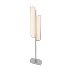 Sarto 64" LED Integrated Dimmer Floor Lamp + Color Temperature Remote // Chrome