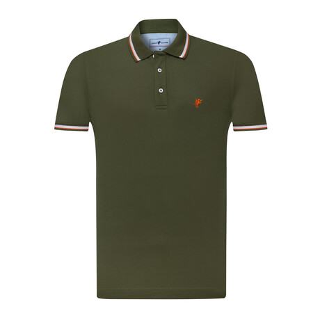 Dustin Short Sleeve Polo Shirt // Green (S)