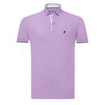 Ethan Short Sleeve Polo Shirt // Lilac (M)