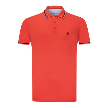 Drew Short Sleeve Polo Shirt // Orange (L)