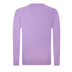 Cameron V-Neck Pullover Sweater // Purple Melange (2XL)