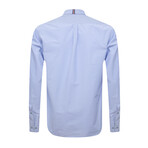 William Plaid Long Sleeve Button Down Shirt // Blue (XL)