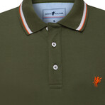 Dustin Short Sleeve Polo Shirt // Green (L)