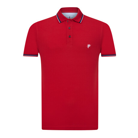 Christian Short Sleeve Polo Shirt // Red (S)
