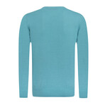Jose Round Neck Pullover // Teal (L)